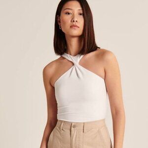 Abercrombie Halter Neck Twist Tank Top‎ Night Out Summer Vacation Size Medium